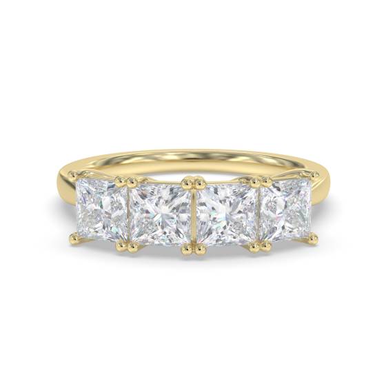 DHMT04009PRI Classic Four Stone Princess Diamond Eternity Ring