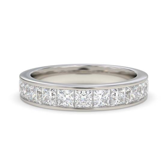 Princess Diamond Half Eternity Ring