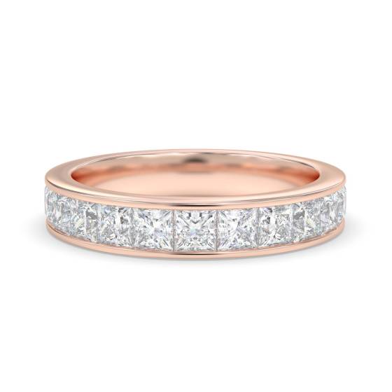 Princess Diamond Half Eternity Ring