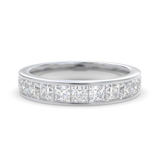 Princess Diamond Half Eternity Ring