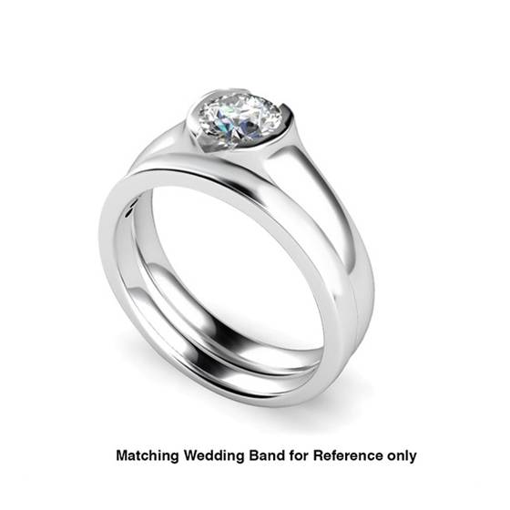 0.70ct SI2/H Round Natural Diamond Solitaire Ring