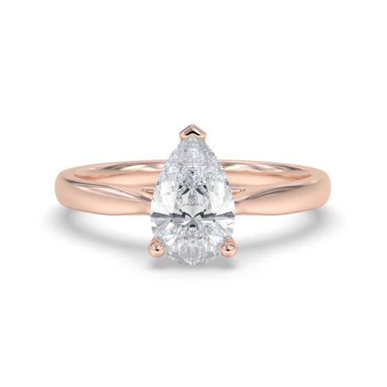 Elegant Pear Diamond Engagement Ring