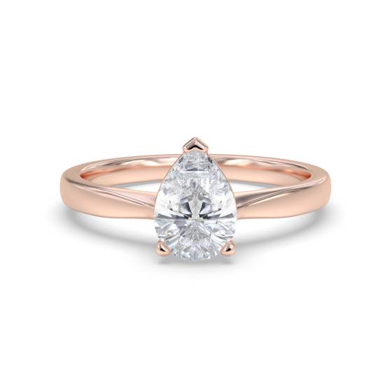 Classic Pear Diamond Engagement Ring