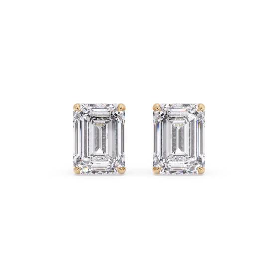 Emerald Diamond Halo Earrings