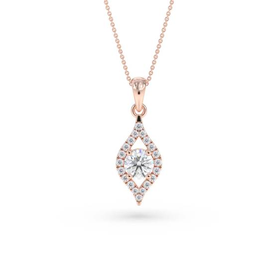 Stylish Round Diamond Designer Pendant