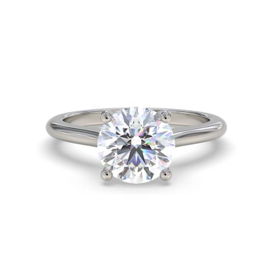 1.53ct I1/E Natural Round Cut Diamond Solitaire Ring in Platinum