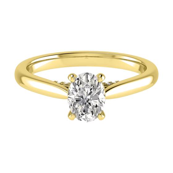 Oval Diamond Engagement Ring