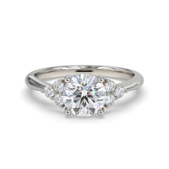Modern Round Diamond Designer Ring