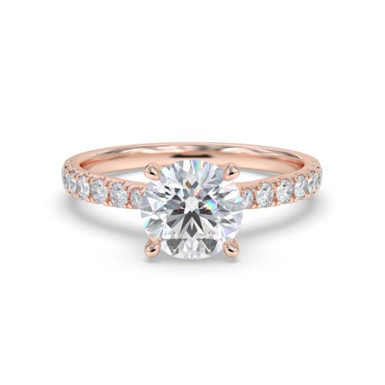 Shoulder Set Diamond Engagement Ring