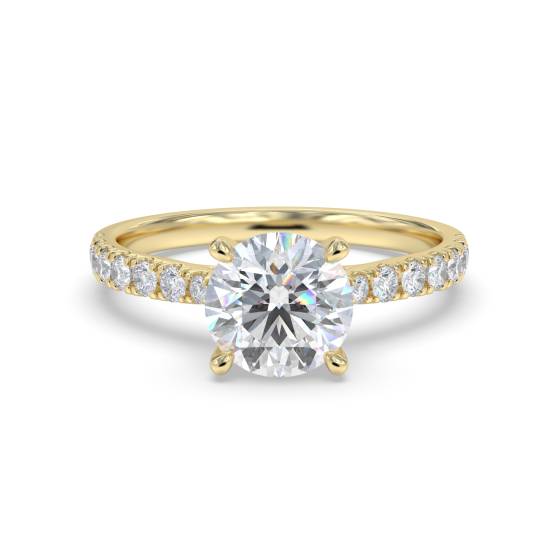 Shoulder Set Diamond Engagement Ring