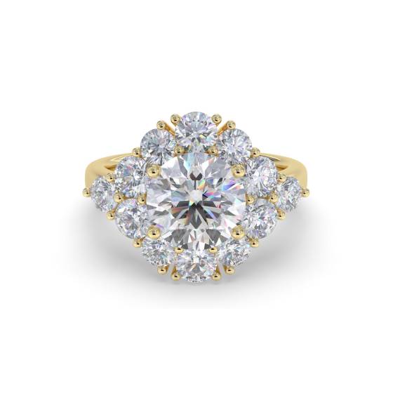 Round Diamond Designer Ring