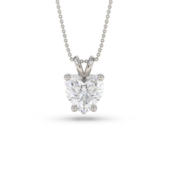 0.15 SI/G-H Heart Diamond Solitaire Pendant