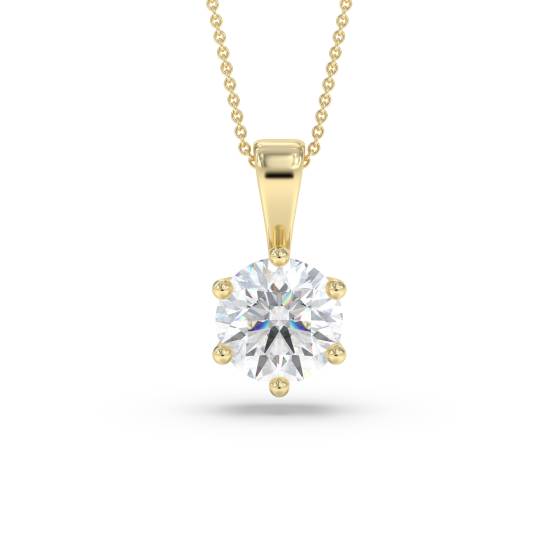 Round Diamond Pendant