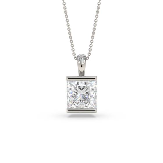 Princess Diamond Pendant