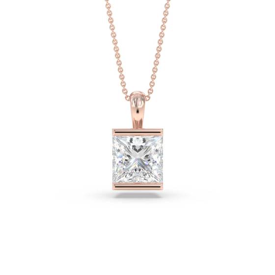 Princess Diamond Pendant