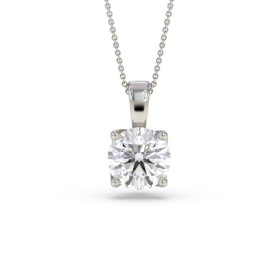 0.15 SI/G-H Round Diamond Pendant
