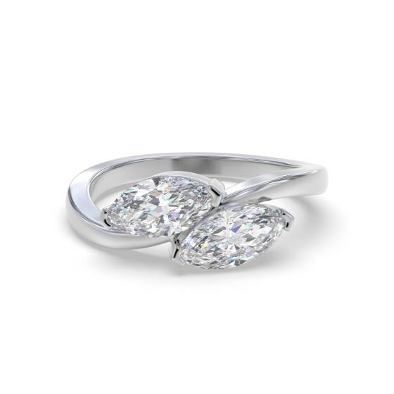Marquise Two Stone Diamond Ring