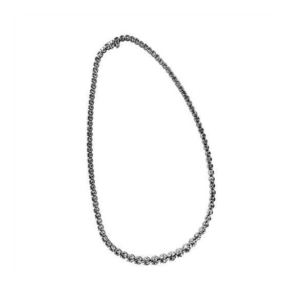 10.93ct VS/G-H Round Natural Diamond Single Row Tennis Necklace