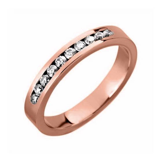 3.5mm Diamond Half Eternity/Wedding Ring