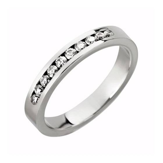 Diamond Set Half Eternity/Wedding Ring