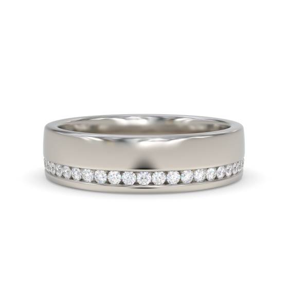 0.50ct VS2/E-F 5mm Natural Round Diamond Full Set Wedding Ring in Platinum