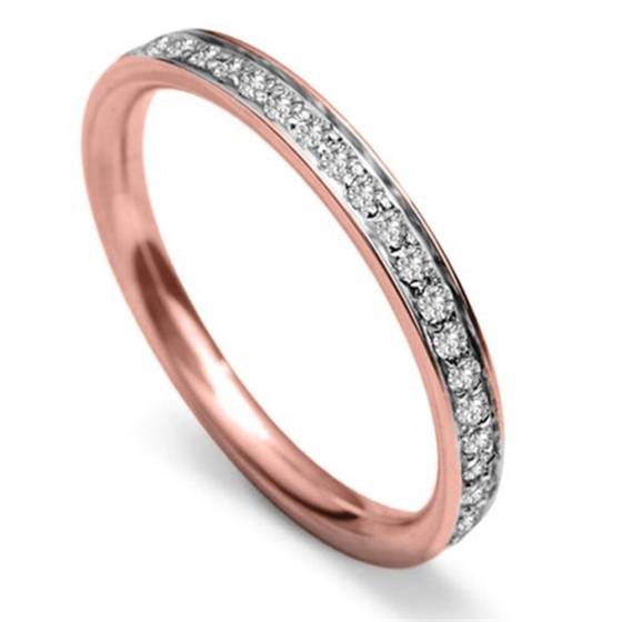 2.5mm Round Diamond 40% Wedding Ring