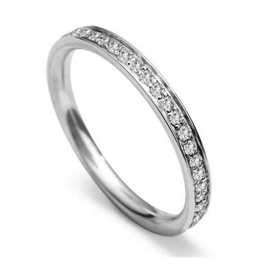 2.5mm Round Diamond 40% Wedding Ring