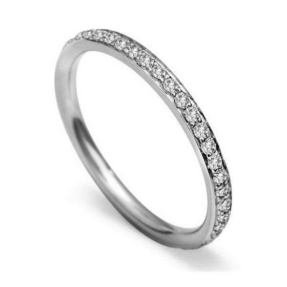 2mm Round Diamond 40% Wedding Ring