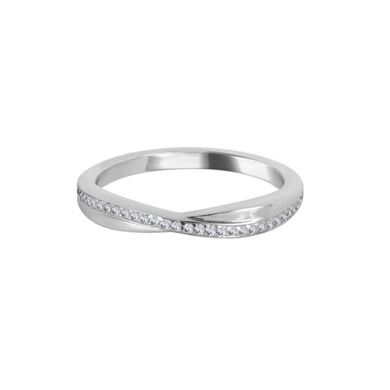 0.15ct VS/F-G Round Diamond Shaped Wedding Ring
