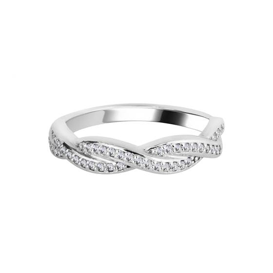 0.25ct VS/F-G Round Diamond Shaped Wedding Ring
