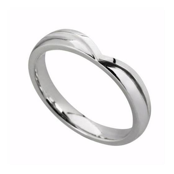 3mm Court Shaped Wedding Ring