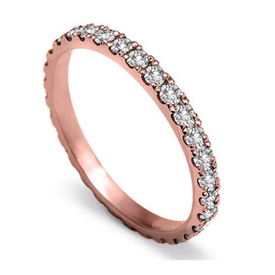 60% Round Diamond Vintage Wedding Ring