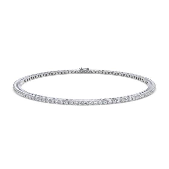 5.00ct VS/E-F Classic Single Row Natural Diamond Tennis Bracelet