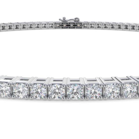 Classic Single Row Diamond Tennis Bracelet