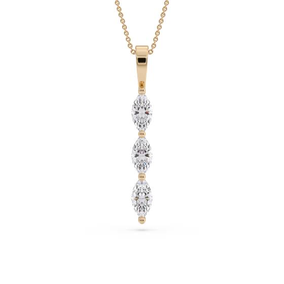 Classic Marquise Diamond Trilogy Pendant