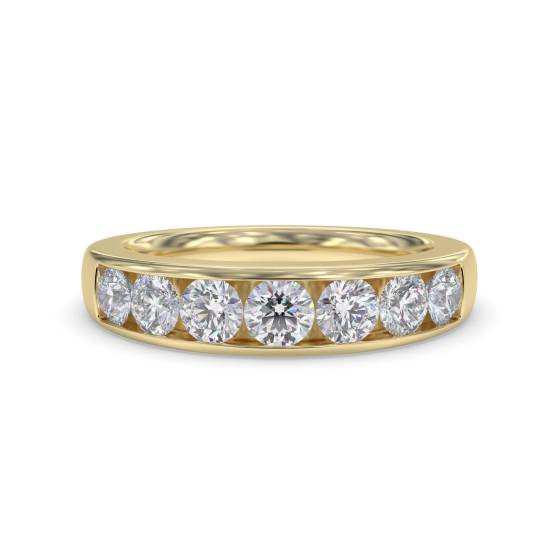 ER324 Round Diamond Half Eternity Ring