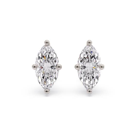 Classic Marquise Diamond Stud Earrings