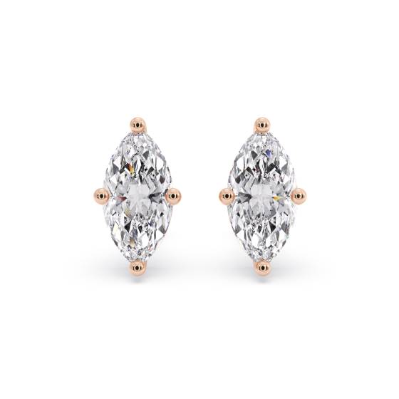 Classic Marquise Diamond Stud Earrings