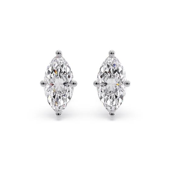 Classic Marquise Diamond Stud Earrings