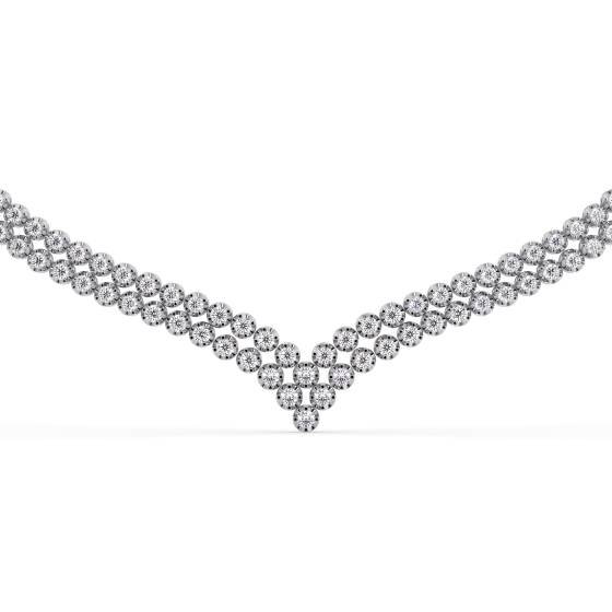 Round Diamond Lab Grown Necklace