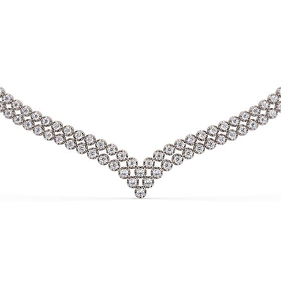 Round Diamond Lab Grown Necklace