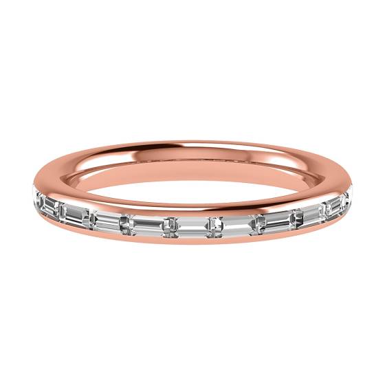Baguette Diamond Half Eternity Ring