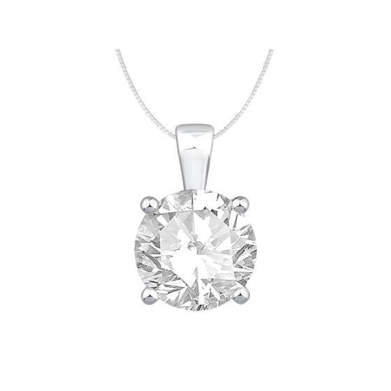 Labgrown Diamond Four Claw Pendant