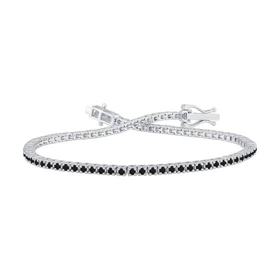 1.00ct Men Black Diamond Bracelet