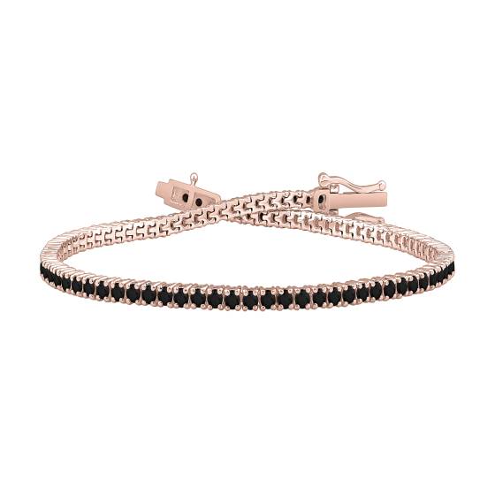 2.00ct Mens Black Diamond Bracelet