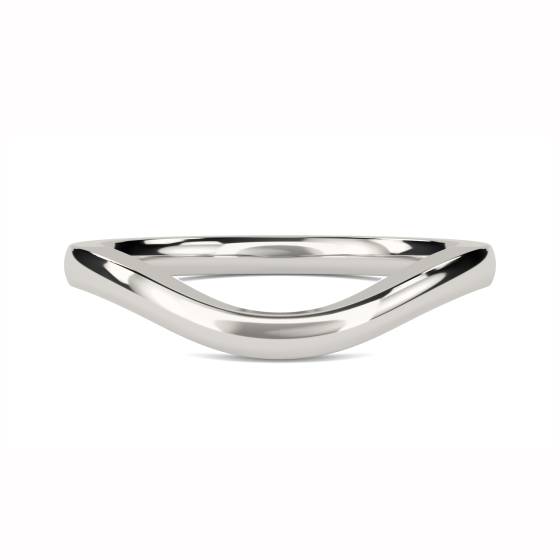 3mm Plain Shaped Wedding Band