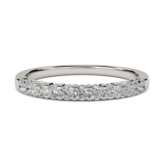 Round Diamond Half Eternity Ring
