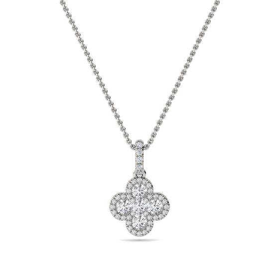 Cluster Round Diamond Designer Pendant
