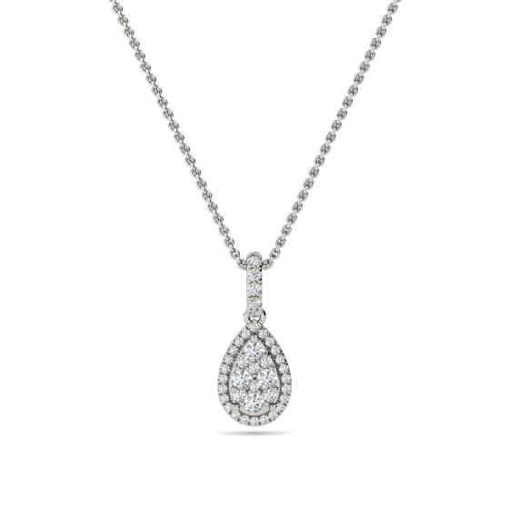 Cluster Round Diamond Designer Pendant