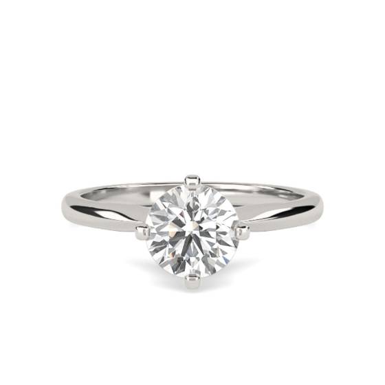 0.50ct I1/E Natural Round Diamond Solitaire Ring in Platinum